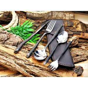 Couteaux de banquet médiévaux de style historique personnalisables en DIY, haute durabilité, manche en acier au carbone, lame dentelée, garantie de 3 ans - Product Image 3