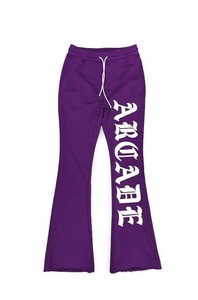 Men's Custom High Quality Casual Flared <b>Jogger</b> Track Pants Patchwork Elastic Waistband Men's <b>Stacked</b> Flare Sweatpants for Men - Product Image 4