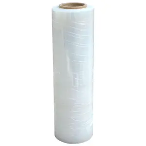 High Quality Hand Stretch Film Shrink Wrap Shipping Clear Plastic 18" X 1500 Ft Transparent Lldpe Packaging Film Black Packing