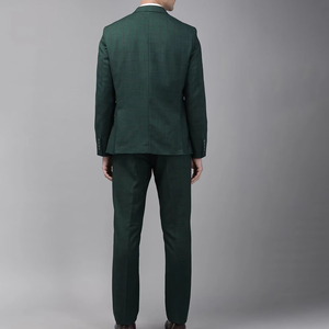 Costume d'affaires pour homme de qualité supérieure, coupe ajustée, vêtements de bureau, laine peignée de haute qualité, ensemble de veste et de pantalon, marque privée, vente en gros, commande en gros, OEM - Product Image 2