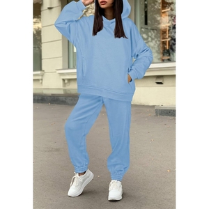 Nuevo diseño 2025, chándales informales de lana de alta calidad para mujer, etiqueta personalizada, chándal de mujer con sublimación caliente del mejor fabricante - Product Image 3