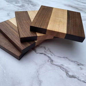 Dessous de verre en bois d'acacia manguier irrégulier noyer de luxe fait à la main classique personnalisé écologique décoratif pour la maison tapis de boisson tampons en bois massif - Product Image 1