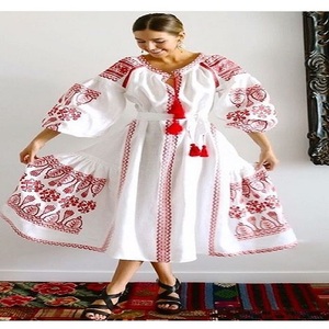 Robe longue boho magique hippie gitane bohème soirée été robe dos nu mode été Nouvelles dames robe col rond - Product Image 2
