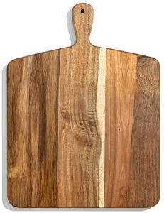 Planche à découper ronde en bois pour la cuisine, passe au lave-vaisselle et est facile à nettoyer - Product Image 2
