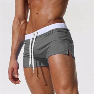 Pantalones cortos de cintura elástica estilo Hip Hop para hombre 2025, ropa deportiva sólida de secado rápido, bañadores, forro de malla para la playa, Traje de surf antiarrugas - Product Image 2