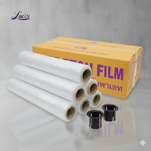 Emballage de palette 50mm * 200m 15 microns doux anti-poussière de haute qualité Film étirable fait LLDPE plastique Transparent Durable usine thaïlandaise - Product Image 1