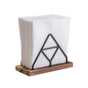 Porte-serviettes classique de haute qualité, base en bois, durable, écologique, décoration de table pour la maison, l'hôtel, le restaurant - Product Image 2