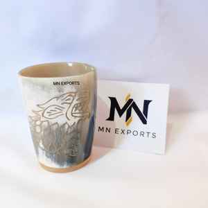 Verre à liqueur en corne de style ethnique - Product Image 1