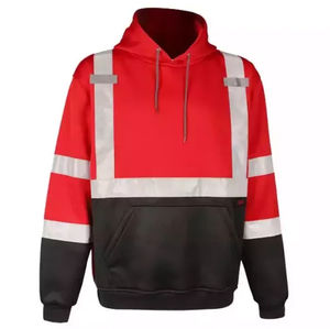 Ropa de Trabajo de Seguridad Reflectante de Alta Calidad, Sudadera con Capucha de Alta Visibilidad para Hombre, ANSI Clase 2, LED Intermitente, Impermeable, Secado Rápido, Transpirable, Personalizable - Product Image 2