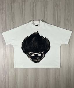 Custom Men's Boxy T-Shirt <b>Y2K</b> Streetwear Fashion Heavyweight 100% Cotton Short Sleeve Oversized <b>Cropped</b> <b>Top</b> Quick-Dry Fitness - Product Image 5