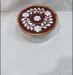 Caja acrílica decorativa de nuevo diseño con tapa de madera de madreperla con incrustaciones de mano, regalo único para bodas, Eid y exhibición en el hogar - Product Image 2