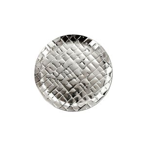 Sous-verre écologique de forme ronde personnalisée en tôle argentée sous-verre de conception pour la maison tapis avec la meilleure qualité - Product Image 1