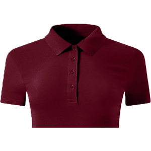 Camiseta de Manga Corta Estilo Inglés de Algodón 100% Tejido para Mujer con Logotipo Frontal en Relieve, Ecológica y Transpirable - Product Image 4