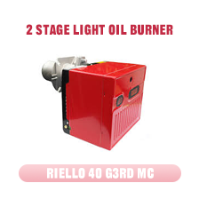 موقد زيت خفيف RIELLO 40 G3RD MC بعملية ثنائية المرحلة، قدرة 19-35 كيلوواط، ~ 50 هرتز، 230 فولت ± 10%، لقطع غيار المجففات والغلايات، مواقد زيت صغيرة - Product Image 2