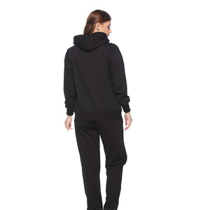 Nuevo chándal de lana con capucha de Invierno para mujer de talla grande ajuste cómodo 100% algodón Color sólido al por mayor - Product Image 3