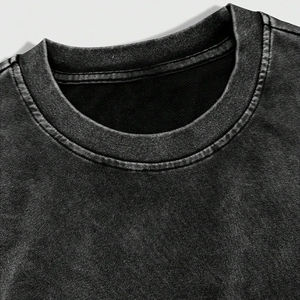 Conjuntos Cortos Deportivos de Algodón Holgados para Hombre, Color Sólido, con Diseño de Pedrería en la Parte Delantera, Conjuntos Cortos con Lavado Ácido Personalizado - Product Image 4