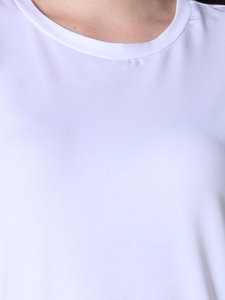 เสื้อยืดผ้าฝ้ายสีทึบพิมพ์ลายสำหรับผู้หญิง2025 - Product Image 3