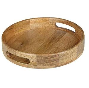 Bandejas de Madera Ecológicas Grandes para Servir, Tablas Ovaladas, Redondas y de Forma Personalizada, Platos de Madera, Bandeja de Madera para Servir en la Cocina - Product Image 1