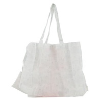 Sac de courses pliable en fibre de polyester, taille et motif personnalisables pour les supermarchés et les magasins
