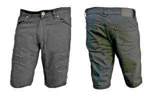 Vente en gros de shorts en jean ajustés pour hommes de créateur de haute qualité, ourlet roulé coupe-vent, coupe-vent, élastique respirant et respirant - Product Image 3