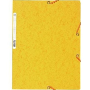 Exacompta <b>A4</b> Yellow File <b>Folder</b> 400g/m Color Chipboard Durable and Versatile Office Supply - Product Image 1