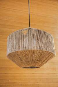 Meilleur choix Design bambou Jute maïs balle abat-jour cadre lustre abat-jour Durable sûr écologique cuisine espace organisateur - Product Image 2