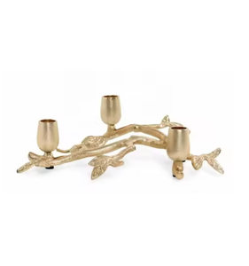 Lujoso juego de dos candelabros de metal modernos para decoración del hogar, elegancia atemporal para la iluminación del Día de San Valentín para cafés - Product Image 4