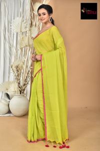 Tela de Algodón Bengal Mal, Muy Pesada, Ecológica, de Secado Rápido, Tejida Lisa, para Vestidos, Saris y Bodas para Niñas - Product Image 4