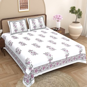 Cubrecama Decoración del Hogar Estampado Étnico Estampado en Bloque Algodón King Size Sábana y Funda de Almohada 100% Algodón Sábanas Fundas de Almohada - Product Image 1