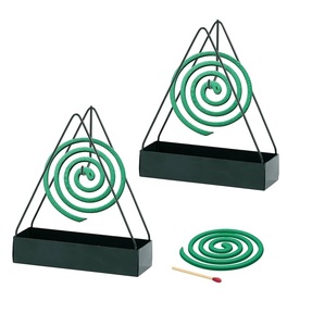 Caja de bobina de soporte de bobina de mosquito de Metal hecha a mano superventas con soporte de bobina negra de flor hueca para electrodomésticos de oficina - Product Image 5