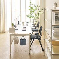 Bureau Focus moderne en fer avec revêtement en poudre, poste de travail commercial, bureau à domicile, bureau d'ordinateur réglable en hauteur
