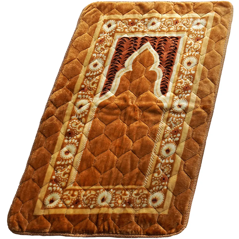 Foam padded polyester Customized Foldable Carpet Islam Portable Muslim Smart prayer mat gift set 2023 top product muslim prayer