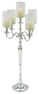 Candélabre en métal doré fait à la main avec verre votif forme carrée centre de table de mariage décor à la maison à vendre - Product Image 5