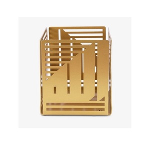 Bougeoir en verre avec couvercle en aluminium Bougeoir de forme ronde de taille personnalisée pour accessoires de décoration intérieure - Product Image 4