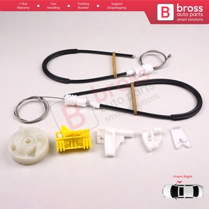 Kit de réparation de lève-vitre électrique BWR562, porte droite, pour Clio MK2 BB CB SB 1998-2012, 2/3 portes, HB, Coupé, Van, 7700842246 - Product Image 4