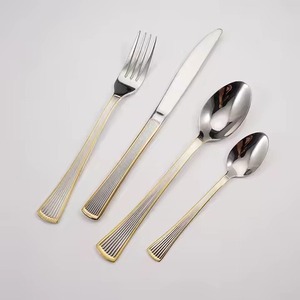 Ensemble de couverts en acier inoxydable poli miroir, écologique, couteau, fourchette, cuillère - Product Image 3