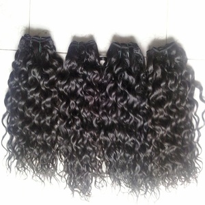 Venta al por mayor negro virgen rizado Extensiones de Cabello Humano Máquina trama Remy paquetes de pelo enredos salón sin enredos peluca - Product Image 2