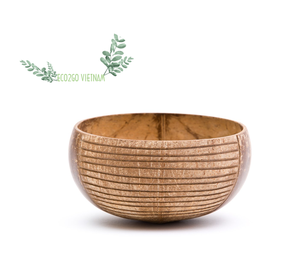 Sustainable Coconut Shell <b>Bowl</b> With Engrave Laser Logo for Holding Food, Smoothies, Salad Made by Eco2go Vietnam - Product Image 3