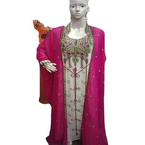 ชุดคลุมสไตล์ดูไบ คอรัล คาฟตัน ฟาราชา จาลาบียะ อบายา โมร็อกโก - Product Image 5