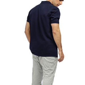 Polo à boutons pression régulier en coton uni pour hommes Polo texturé en coton uni Polo à boutons pression olive - Product Image 5