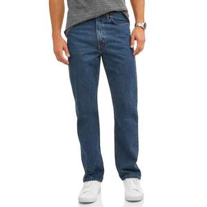 Jeans en denim à jambe droite pour hommes de grande taille de style High Street 2025 Fabricant personnalisé de haute qualité - Product Image 1