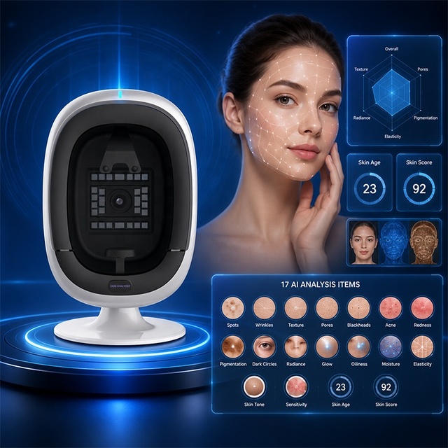 36MP Skin Analyzer Machine AI Multispectral Facial Skin Scanner for Acne Wrinkle Pigment Detection Medical Beauty Device