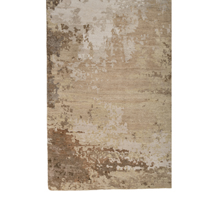 พรมขนสัตว์ผสมไหมถักมือลาย Kavi Ivory ดีไซน์ Chaos Theory ลวดลายคลาสสิกแบบนามธรรม สำหรับบ้าน ห้องนอน รุ่น Teen-Ebsk-9017 หนา 10 มม. - Product Image 4