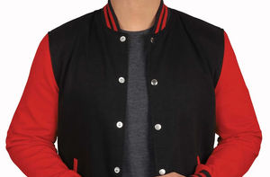 Chaqueta universitaria de cuero de lana informal de alta calidad para hombre, ligera, cómoda, aventuras al aire libre de invierno con decoración de botones - Product Image 4