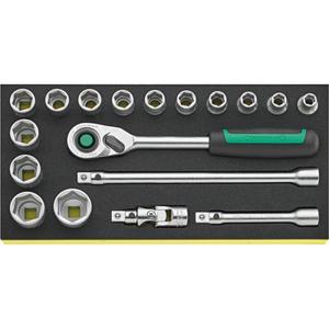 Ensemble de cliquet Stahlwille 1/2'' avec accessoires et douilles, ensembles d'outils - Product Image 1