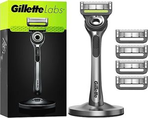 Maquinilla de Afeitar Manual Gillette Labs con Barra Exfoliante, Maquinilla de Afeitar para Hombre en Conmemoración al Servicio con Soporte - Product Image 5
