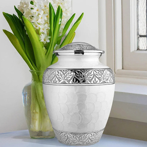 Urnas de cremación de metal para adultos de nuevo diseño Venta a granel Almacenamiento de cenizas Suministros funerarios para cremaciones - Product Image 5