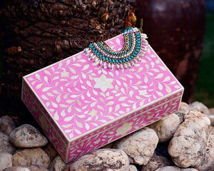 Caja de Joyería con Incrustaciones de Hueso para Decoración del Hogar de Lujo, Regalos y Almacenamiento de Joyas, Disponible a Precio de Mayoreo - Product Image 3