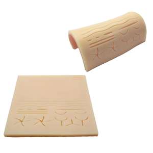 Barishan 18x18 cm 7 mm Traumatic <b>Silicone</b> Suture Pad Medical Surgical Wound Training <b>Mat</b> Scientifically Designed Wound Care - Product Image 1
