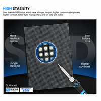 Écran LED d'intérieur P3.076 3840 Hz à maintenance frontale pour salle d'exposition de marque